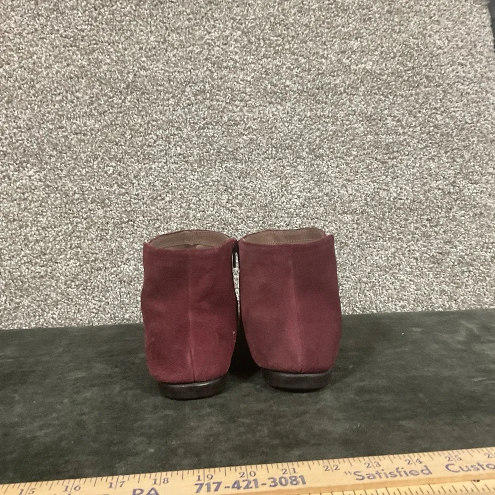 NIB Aerosoles Willingly Ankle Wine Pull On Flat Boots Booties Sz 9